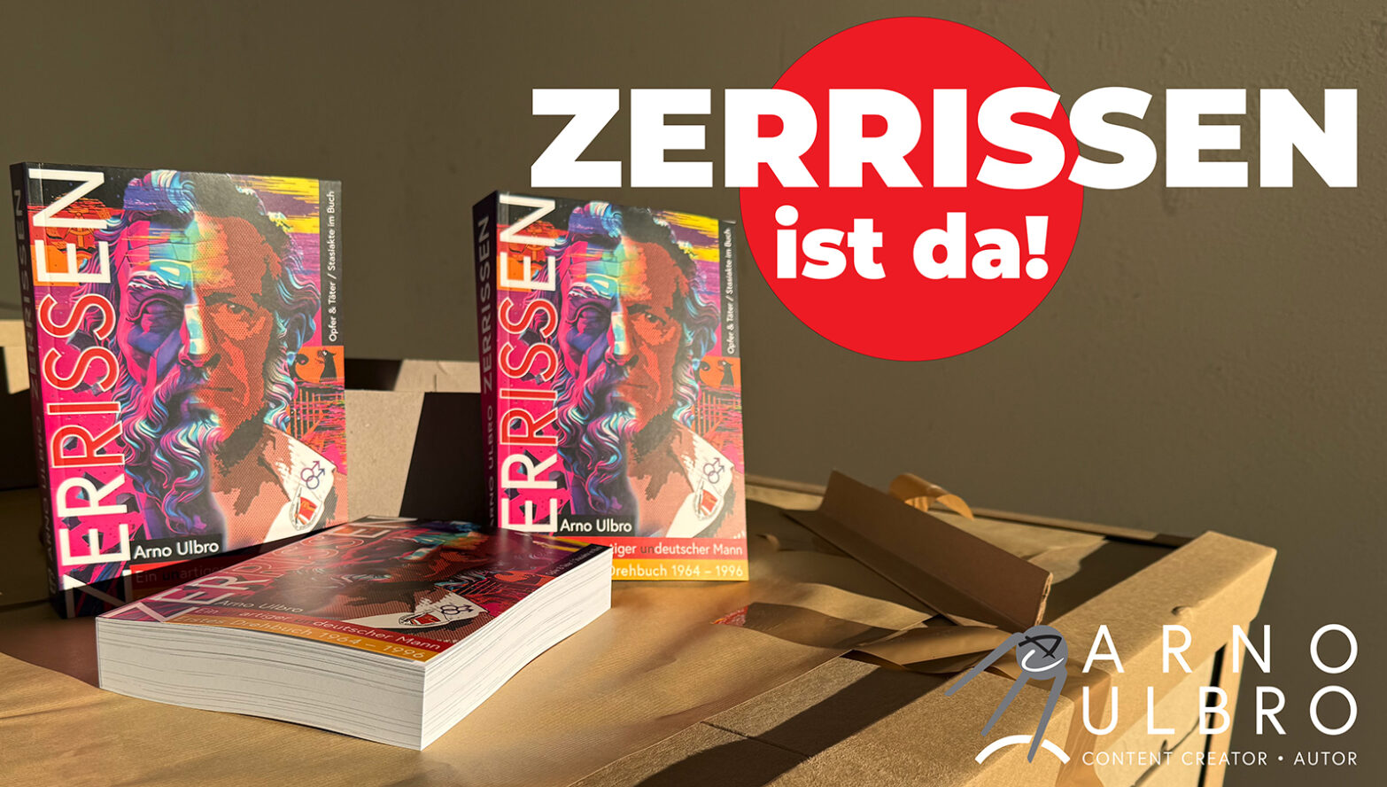Mein erstes Buch ZERRISSEN ist versandbereit!
